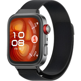 Brățară milaneză pentru Huawei Watch Fit 4 / 4 Pro / 3, negru