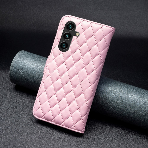 Cu clapetă pentru Samsung Galaxy A56, Wallet, BINFEN COLOR, roz