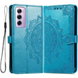 Cu clapetă pentru Oppo Reno 12, Mandala, albastru