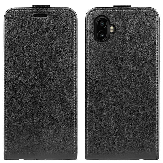 Cu clapetă pentru Samsung Galaxy Xcover 7 Pro, Flip, negru