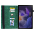 Husă pentru Lenovo Tab M11, Classic, cu spațiu pentru stylus, verde