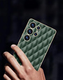 Husă pentru Samsung Galaxy S25 Ultra, Leather Rhombus, verde