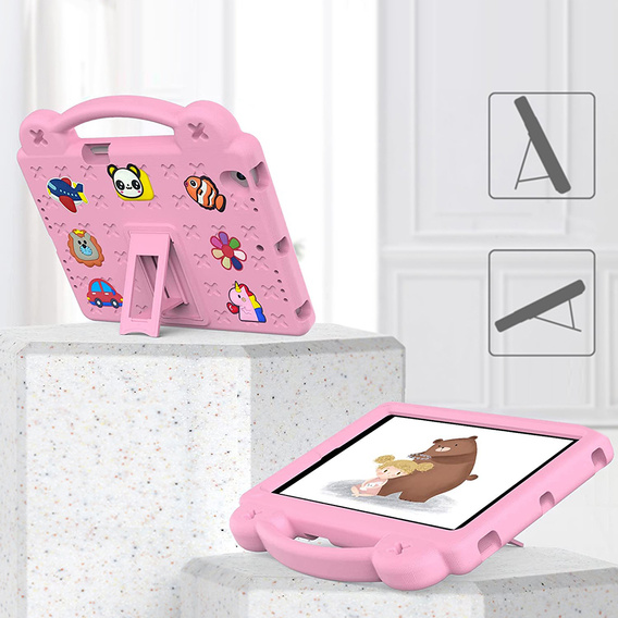 Husă pentru copii pentru Lenovo Tab M10 X505F X605F / Tab P10-X705F/L / Huawei T5 10.1, Cute Patterns, cu suport, roz