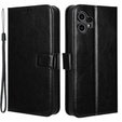 Cu clapetă pentru CMF Nothing Phone 2 Pro, Crazy Horse Wallet, negru