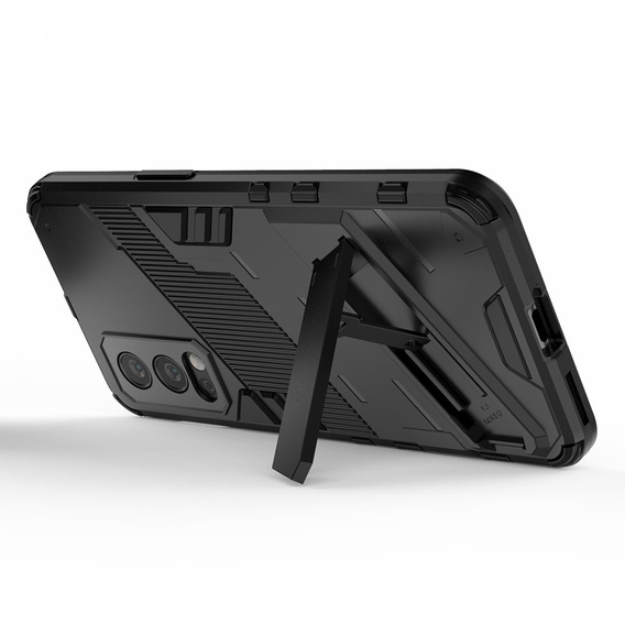 Husa pentru OnePlus Nord 2 5G, Military kickstand, albastru