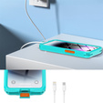 Carcasă impermeabilă IP68 pentru iPhone 15 Pro, SHELLBOX Air Box, albastru