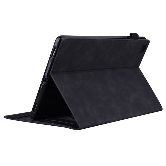 Husă pentru Samsung Galaxy Tab A9, Classic, cu spațiu pentru stylus, negru