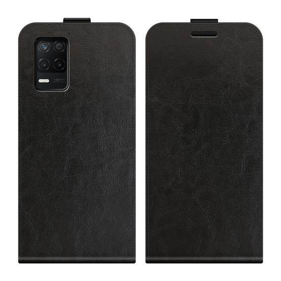 Cu clapetă pentru Realme 8 5G, Flip, negru