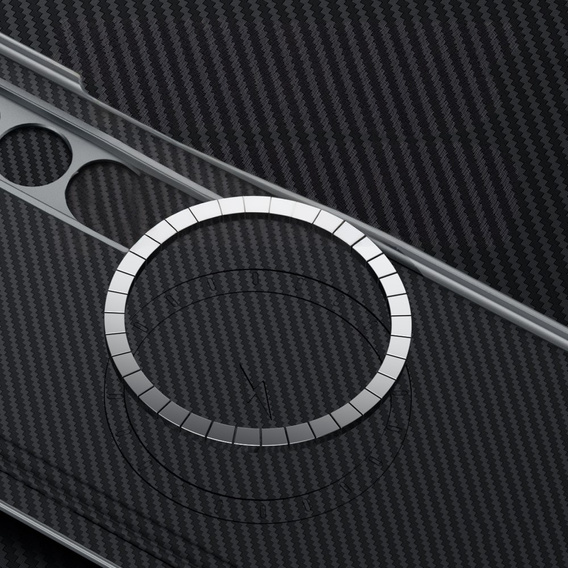 Husă din fibră de carbon SULADA pentru MagSafe pentru Samsung Galaxy Z Fold6 5G, negru