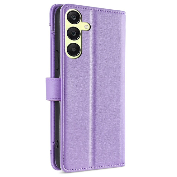 Cu clapetă pentru Samsung Galaxy A25 5G, Wallet Zipper Pocket, violet