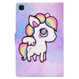 Husă pentru Samsung Galaxy Tab A7 Lite, cu clapetă, colorful horse