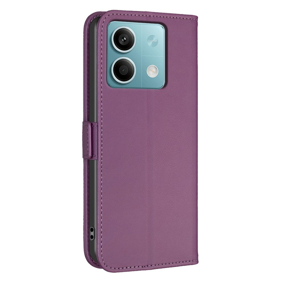 Husa cu clapetă pentru Xiaomi Redmi Note 13 5G, BINFEN Wallet, violet închis