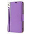 Cu clapetă pentru Samsung Galaxy A54 5G, Wallet Litchi Magnet, violet
