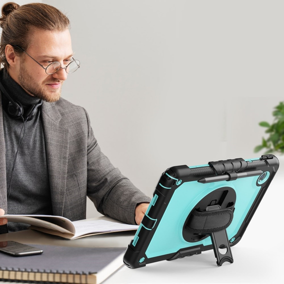 Husa blindată pentru Lenovo Tab M11, carcasă de protecție 360 cu slot pentru stylus, albastru