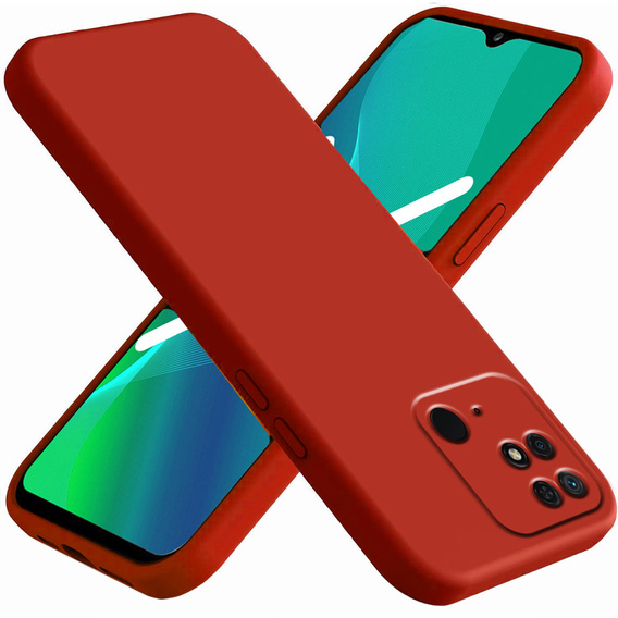 Husa pentru Xiaomi Redmi 10C, Silicone Lite, roșu