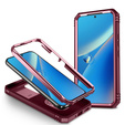 Husă blindată pentru Samsung Galaxy A54 5G, CamShield Slide, roz / burgundy