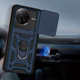 Husă blindată pentru Xiaomi Poco F7 Ultra, CamShield Slide, albastru