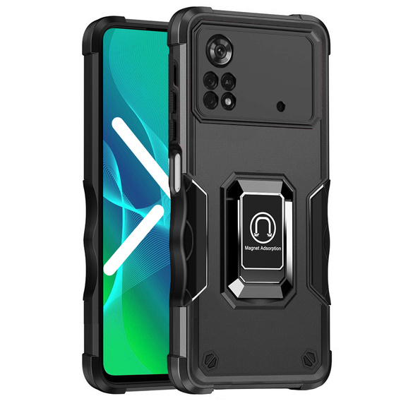 Huse pentru Xiaomi Poco X4 Pro 4G, Dual-Layer Armor, negru