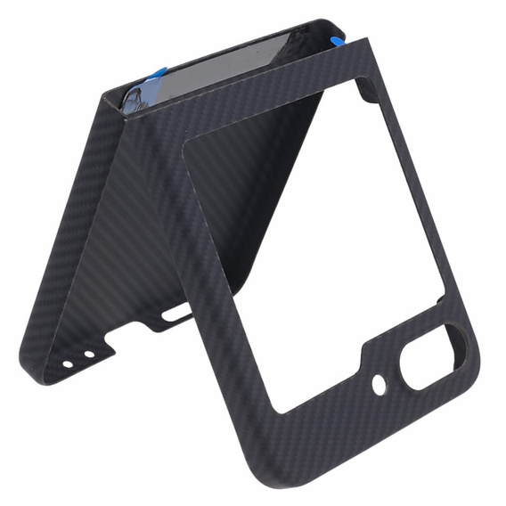 Husă pentru Samsung Galaxy Z Flip7 FE / Z Flip6, Aramid Fiber Cover, negru