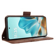 Cu clapetă pentru Motorola Edge 60 / 60 Fusion, Card Slot, maro