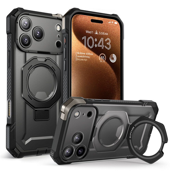 Carcasă Supcase pentru iPhone 17 Pro Max, Unicorn Beetle Grip Mag, negru