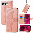 Cu clapetă pentru T Phone 3 5G, Butterfly, roz rose gold