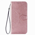 Cu clapetă pentru Samsung Galaxy M52 5G, Mandala, roz
