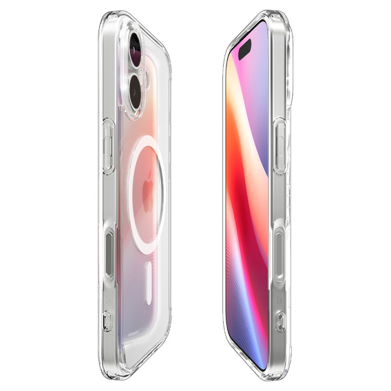 Carcasă Spigen Ultra Hybrid MagSafe pentru iPhone 17, transparentă/albă