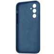Carcasa pentru Samsung Galaxy A54 5G, Silicone Lite, albastru închis + sticlă 9H