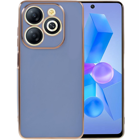 Husă pentru Infinix Hot 40i, Glamour CamShield, albastru