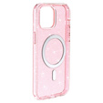 Huse pentru iPhone 14, Dropproof MagSafe Glitter, roz