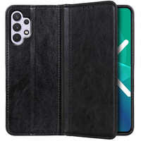 Huse pentru Samsung Galaxy A32 4G, Wallet Litchi Leather, negru