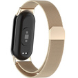 Brățară milaneză cu brățară cu carcasă pentru Xiaomi Smart Band 10 / 9 / 8, șampanie