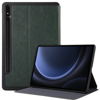 Husă pentru Samsung Galaxy Tab S9 FE+ Plus, Smartcase cu spațiu pentru stylus, verde