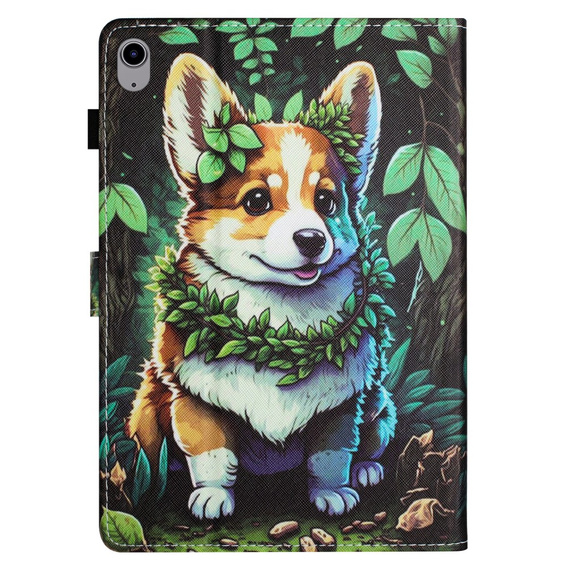 Husă pentru iPad 10.9" 2022 (10 gen.), cu clapetă, corgi dog