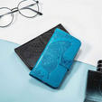 Cu clapetă pentru Motorola Edge 50 Fusion 5G, Butterfly, albastru