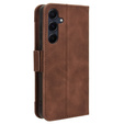 Cu clapetă pentru Samsung Galaxy A55 5G, Card Slot, maro