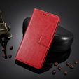 Cu clapetă pentru Infinix Note 30, Crazy Horse Wallet, roșu