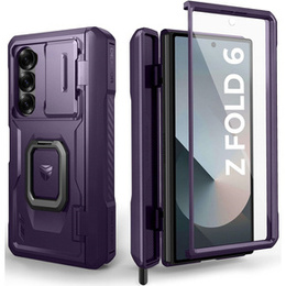 Husă blindată pentru Samsung Galaxy Z Fold 6 5G, Dexnor Full Body S-Pen Slot, violet