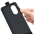 Cu clapetă pentru Motorola Edge 30 Pro, Flip, negru