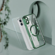 Husă pentru iPhone 16 Plus, Electro MagSafe, verde + Sticlă pentru ecran