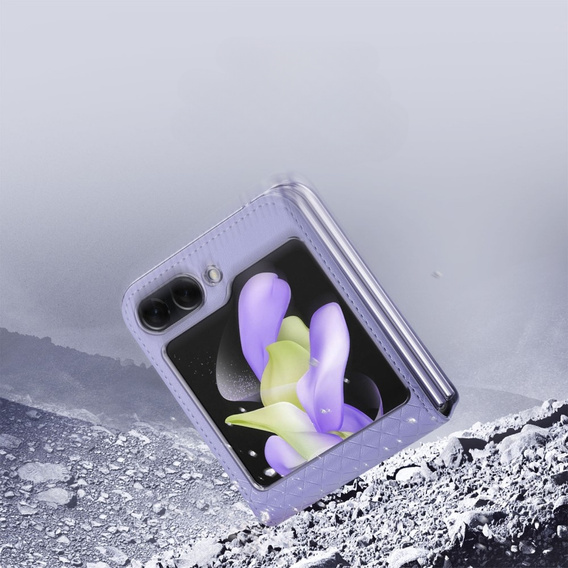 Husă Dux Ducis pentru Samsung Galaxy Z Flip5 5G, Bril, violet