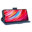 Cu clapetă pentru Xiaomi Redmi Note 8 Pro, Card Slot, albastru închis