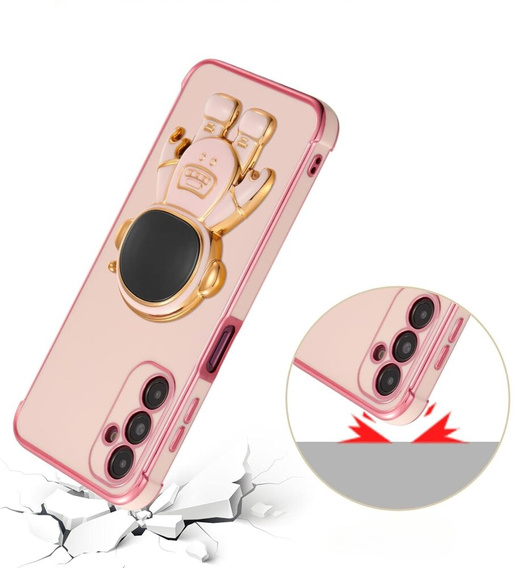 Huse pentru Samsung Galaxy M15 5G, Astronaut, roz