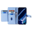 Cu clapetă pentru Realme 11 Pro 5G / Pro+ 5G, Wallet Zipper Pocket, albastru