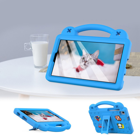 Husă pentru copii pentru Samsung Galaxy Tab A7 Lite 8.7 T220/T225, Cute Patterns, cu suport, albastru