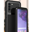 Love Mei Huse pentru Samsung Galaxy S21+ Plus, armored with glass, negru