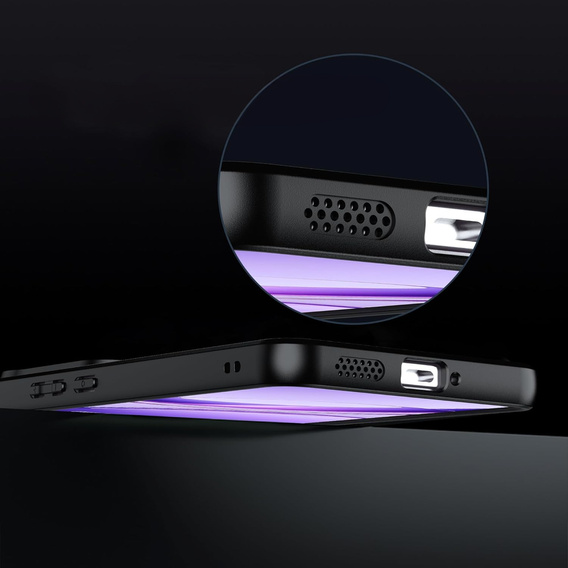 Husă pentru Vivo V50 Lite 4G / 5G, pentru MagSafe, ERBORD Matt Case, negru