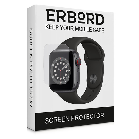 3x ERBORD Hydrogel Foil pentru Apple Watch 4/5/6/SE 44mm