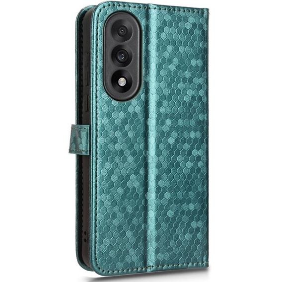 Husa cu clapetă pentru OnePlus Nord 5, Wallet Rhombus, verde